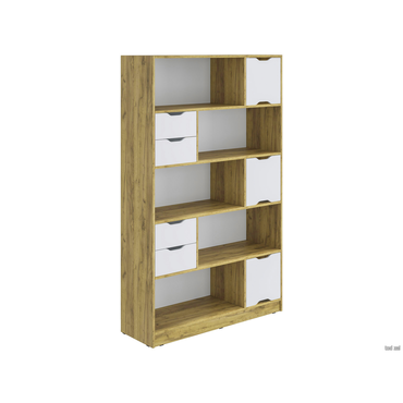 Стеллаж todzal Юджин Дуб Крафт С дверцами и ящиками