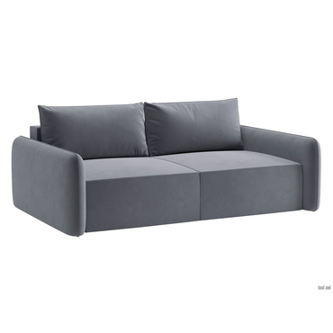 Прямой диван Салотти Портленд Серый, велюр Серый, велюр