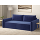 Прямой диван Салотти Портленд Синий, велюр Синий, велюр