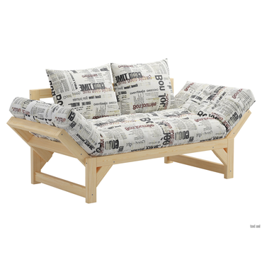 Прямой диван Салотти Евро Массив / Принт газетка, жаккард Массив / Принт газетка, жаккард