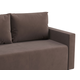 Прямой диван todzal Слим Коричневый, велюр Коричневый, велюр