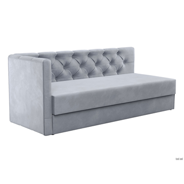 Прямой диван Салотти Охта Серебро, велюр Универсальное