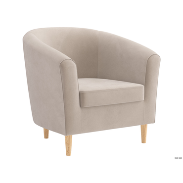 Кресло todzal Элен Бежевый, велюр Бежевый, велюр