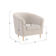 Кресло todzal Элен Бежевый, велюр Бежевый, велюр