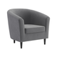 Кресло todzal Элен Серый, велюр Серый, велюр