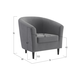 Кресло todzal Элен Серый, велюр Серый, велюр