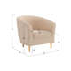 Кресло todzal Элен Бежевый, искусственный мех Бежевый, искусственный мех