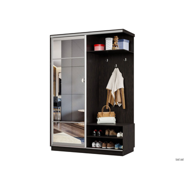 Прихожая Хочу домой Маршал Лайт Венге / Зеркало / Серебро, алюминий Правая 60 см