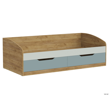 Детская кровать МК СТИЛЬ Лео Дуб Крафт золотой / Сумеречный голубой / Пастельный зеленый Дуб Крафт золотой / Сумеречный голубой / Пастельный зеленый