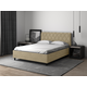 Двуспальная кровать todzal Фостер, Форестер Кремовый, велюр 180х200 см