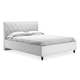 Двуспальная кровать todzal Фостер, Форестер Белый, экокожа 140х200 см