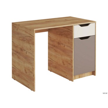 Детский письменный стол МК СТИЛЬ Лео Дуб Крафт золотой / Миндаль / Глиняный серый Дуб Крафт золотой / Миндаль / Глиняный серый