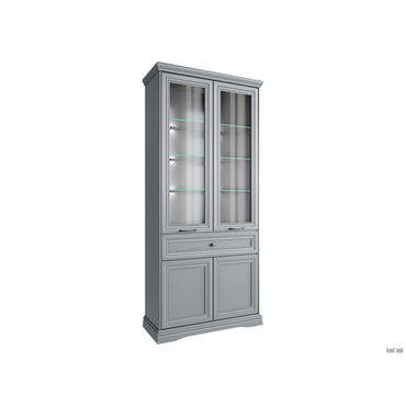 Шкаф-витрина Анрэкс Валенсия Серый Серый