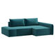 Угловой диван Салотти Угловой Портленд с банкеткой Изумрудный, велюр Справа