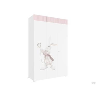 Детский шкаф ЭтоМебель Алиса Розовый / Белый Розовый / Белый