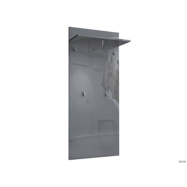 Настенная вешалка todzal Норд СТЛ.413.08 Серый глянец Серый глянец