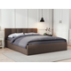 Двуспальная кровать todzal Кери, Каприс Коричневый, велюр 180х200 см