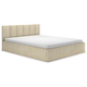 Двуспальная кровать todzal Кери, Каприс Кремовый, велюр 160х200 см