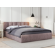 Двуспальная кровать todzal Кери, Каприс Розовый, велюр 180х200 см