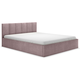Двуспальная кровать todzal Кери, Каприс Розовый, велюр 120х200 см