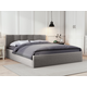 Двуспальная кровать todzal Кери, Каприс Серая, рогожка 160х200 см