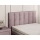 Двуспальная кровать todzal Кери, Каприс Розовый, велюр 90х200 см