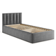 Двуспальная кровать todzal Кери, Каприс Серая, рогожка 90х200 см