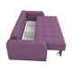 Прямой диван todzal Легенда Лиловый, шенилл Лиловый, шенилл