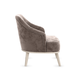 Кресло todzal Лаурель Миди Латте, микровелюр Латте, микровелюр