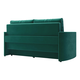 Прямой диван todzal Амьен мини Зеленый, велюр Зеленый, велюр
