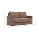 Прямой диван todzal Амьен мини Светло-коричневый, велюр Светло-коричневый, велюр