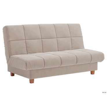 Прямой диван todzal Юта Бежевый, велюр Бежевый, велюр