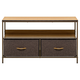 Комод Мебель Импэкс Локи Коричневый, металл / Светлое дерево / Коричневый, ткань Коричневый, металл / Светлое дерево / Коричневый, ткань