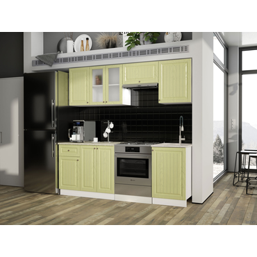 Кухонный гарнитур Эра Хозяюшка 210 см Фисташка Фисташка