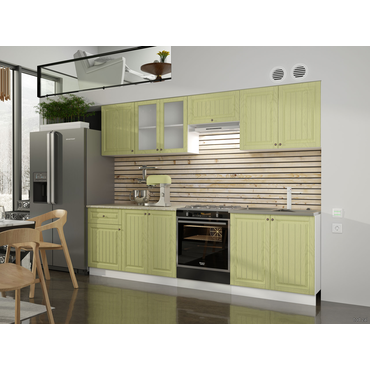 Кухонный гарнитур Эра Хозяюшка 260 см Фисташка Фисташка