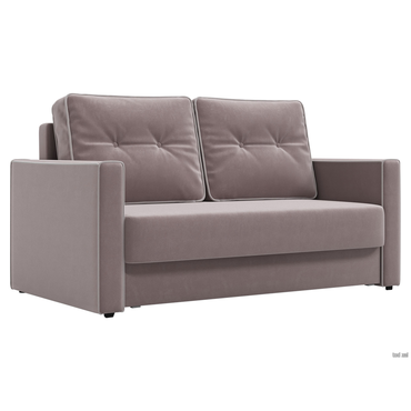 Прямой диван todzal Квест Мини Светло-коричневый, велюр Светло-коричневый, велюр