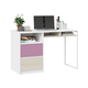 Детский письменный стол ТриЯ Сканди Дуб Гарден / Белый / Лиловый Дуб Гарден / Белый / Лиловый