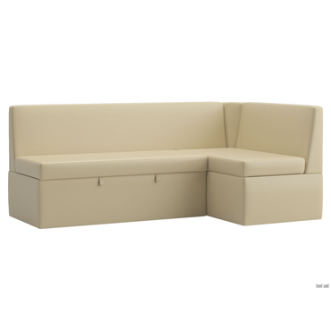 Кухонный диван Салотти Густаво, Гринвич Бежевый, экокожа Бежевый, экокожа