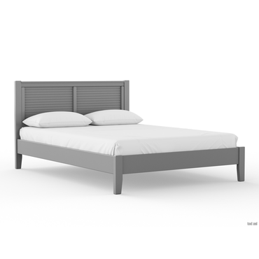 Двуспальная кровать todzal Адела Массив Сосны Антрацит 140х200 см