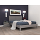 Двуспальная кровать todzal Адела Массив Сосны Антрацит 140х200 см