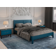 Двуспальная кровать todzal Адела Массив Сосны Сапфировый 140х200 см