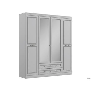 Распашной шкаф todzal Аврора Антрацит / Зеркало Антрацит / Зеркало