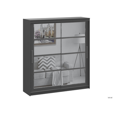 Шкаф-купе СВ-Мебель Айсбер Графит серый 200 см