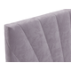 Двуспальная кровать todzal Арно Лаванда, велюр 140х200 см