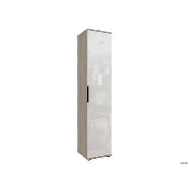 Распашной шкаф todzal Элвин Дуб Крафт / Белый глянец Дуб Крафт / Белый глянец