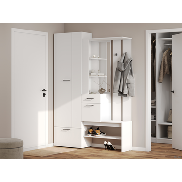Прихожая СВ-Мебель Спарта Белый Белый