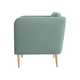Кресло todzal Тайвин Бирюзовый, велюр Бирюзовый, велюр