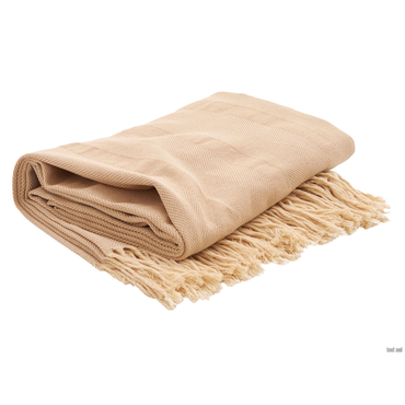 Плед КТК Гамбург Бежево-белый Бежево-белый