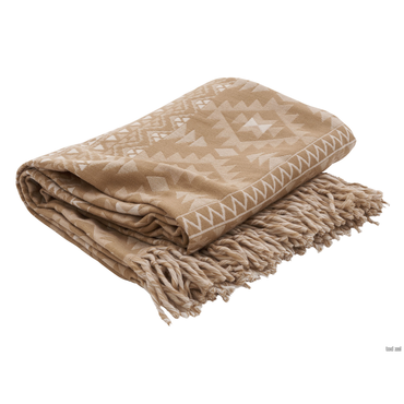 Плед КТК Мальта Бежево-белый Бежево-белый