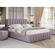 Двуспальная кровать todzal Дели Лаванда, велюр 160х200 см